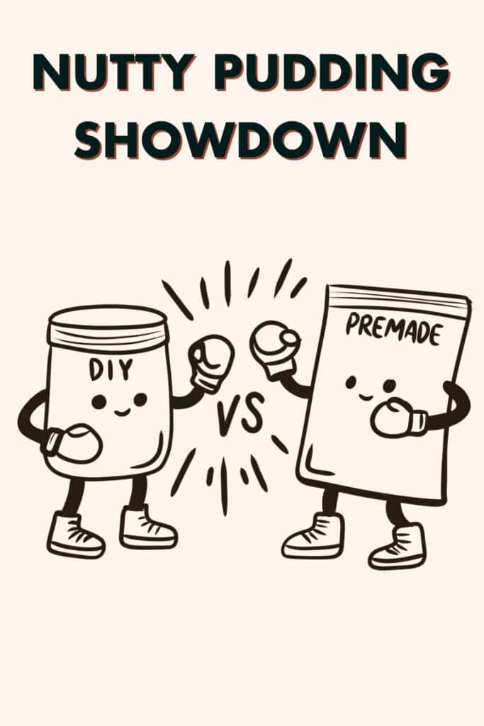 DIY nutty pudding vs. premade Blueprint mix – which one should you choose? Cartoons versions battle it out